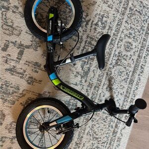 Black and Blue Balance Bike